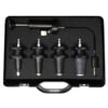 CTA Tools 9376 Radiator Cap Tester Adapter Adjustable Tapered Universal Radiator Pressure Tester Kit with Hand Pump