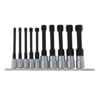CTA Tools 2244 Socket Driver Bit Set 10-Piece Metric Hex Socket Bit Set with Reduced Shank for Tight Areas