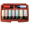 CTA Tools 7800 Socket 9-Piece 1/2" Drive Color-Coded Thin Wall Wheel Protector Impact Socket Set with Magnet Inserts