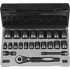 Grey Pneumatic 82016R Socket 1/2" Drive x 1/2" Size, 6-Point, Standard Length, Duo-Socket