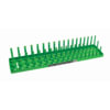Hansen Global 12043 1/2" Metric 3-Row Socket Tray, Green