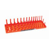 Hansen Global 12053 1/2" SAE 3-Row Socket Tray, Orange
