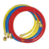 Mastercool 84602 A/C System Charging Hose 60-Inch Yellow Charging Hose with Shut-Off Valve