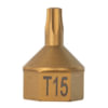 Mayhew Tools 16111 Socket Driver Bit T15 Torx Dual Drive Insert Bit with One 1/4" Square and 7/16" Hex Drive Shank