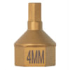 Mayhew Tools 16134 Socket Driver Bit 4 mm Metric Hex Dual Drive Insert Bit with 1/4 Square and 7/16" Hex Drive