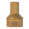 Mayhew Tools 16136 Socket Driver Bit 6 mm Metric Hex Dual Drive Insert Bit with 1/4 Square and 7/16" Hex Drive