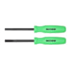 Mayhew Tools 31093GN Pry Bar 2-Piece Mini Heavy Duty Green Handle Pry Bar Set with Straight and Curved Elements