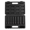 Sunex Tools 2848 Socket Set 8-Piece 1/2 in. Drive SAE Extra-Long Deep Impact Socket Set in Chrome Molybdenum with Storage