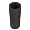 Sunex Tools 2619 Socket 19 mm x 1/2 in. Drive Extra-Thin-Wall 6-Point Deep Impact Socket in Chrome Molybdenum, Radius-Corner