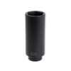 Sunex Tools 248XD Socket 1-1/2 in. x 1/2 in. Drive 6-Point Extra-Long Deep Impact Socket in Chrome Molybdenum, Radius-Corner