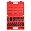 Sunex Tools 2644 Socket Set 14-PC 1/2 in. Drive SAE Universal Impact Socket Set in Chrome Molybdenum with Radius-Corner