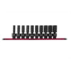 Sunex Tools 3660 Socket Wrench Set 10 Pc. 3/8" Drive Metric Universal Deep Impact Socket Set