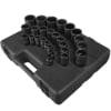 Sunex Tools 2826 Socket Set 26-PC 1/2 in. Drive 12-Point Metric Impact Socket Set in Chrome Molybdenum with Less Fastener