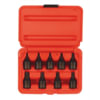 Sunex Tools 3670S Socket Set 9-PC 3/8" Drive Internal Star Impact Socket Set in Chrome Molybdenum with Blow-Molded Storage