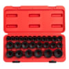 Sunex Tools 2645 Socket Set 26-PC 1/2 in. Drive Metric Impact Socket Set in Chrome Molybdenum with Radius-Corner