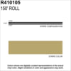 Prostripe R410105 Pinstripe 3/16" x 150' Lt Gold Metallic Multistripe Tape, Vinyl, Pressure Sensitive Adhesive