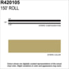 Prostripe R420105 Pinstripe 5/16" x 150' Light Gold Metallic Multistripe Tape, Vinyl, Pressure Sensitive Adhesive