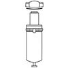 Reading Technologies (RTI) SG-651 HVAC System Sight Glass Sight Glass with Humidicator Paper, 13 mm, Use With DE401-M04