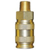 Reading Technologies (RTI) HFMC-1 Quick Disconnect Tool High Flow Quick Disconnect Coupler, 1/4 in, Male, Brass