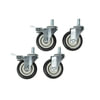 Titan 21005 Swivel Caster 4 In. Heavy Duty Swivel Casters Caster with Load Capacity, 1200 Lb. (300 Each) Wheel Diameter, 4