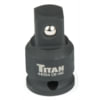 Titan 48354 Power Drive Adapter Set 3/8 In. x 1/2 In. Drive Increasing Impact Adapter Power Set Ideal for Professional Hand