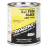Transtar 4654 Trim Paint 1-Quart Satin Black 2-in-1 Trim Polymer Restoration Coating