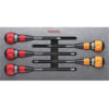 Vessel Tools 22005EVA Vessel Tools 5-Piece 2200 Ball Ratchet Screwdriver Set in EVA FOAM