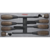 Vessel Tools 3308EVA 8 Pc WOOD-COMPO Non-Slip Tang-Thru Screwdriver Set