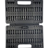Vim Tools PDMS100 Driver Bit Set 33-Piece Power Drive Master Impact Bit Set Gunmetal Gray S2 Steel Tips and Storage Tray