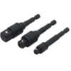 Titan 15210 Socket Adapter 3 In. Locking Socket Adapter Set with Includes 1/4 In. 3/8 In. and 1/2 In. Drive Sizes Impact