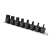 Titan 16138 Screwdriver Bit Socket 9 Pc. Stubby Xzn Triple Square Impact Bit Socket Set Ideal for Professional Hand Tools Use