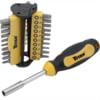 Titan 32972 Driver Bit Set 31-Piece Bit Driver Set Phillips Torx Square Slotted Bits with Case