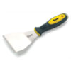Titan 11504 Standard Scraper 3 In. Offset Stainless Steel Scraper with Rigid Blade and Tpr Handle Ideal for Professional Hand