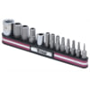 Titan 16135 Screwdriver Bit Holder 13 Pc., 1/4 In. and 3/8 In. Drive Tamper Resistant Hex Bit Set Screwdriver Holder