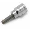 Titan 15600 Screwdriver Bit Socket Hex Bit Socket, 1/4 In. Drive, 2.5Mm., Chrome Ideal for Professional Hand Tools Use