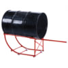 American Forge & Foundry 8656 Storage Drum Dolly 660 LB Capacity 55 Gallon Drum Cradle with Four Wheels for Tipping and