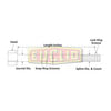 Euclid E17481 Air Brake Camshaft 12.25" x 23.37" Right Hand Air Brake Camshaft