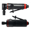 Astro Pneumatic 222 Air Die Grinder 2-Piece 1/4″ Straight & 90-deg Angle Die Grinder, 20k/22k RPM, Rear Exhaust, Composite