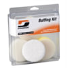 Dynabrade 76000 Buffing Wheel 3-Inch Buffing Pad Kit, Includes 4 Buffs and 3-Inch Hook-Face Backing Pad