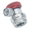 FJC, Inc. 6001 A/C Service Coupler R-134a Manual Service Coupler, High Side Red, 14mm x 1.5 Hose Connection