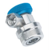 FJC, Inc. 6002 A/C Service Coupler R-134a Manual Service Coupler, Low Side Blue, 14mm x 1.5 Hose Connection