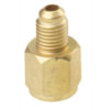FJC, Inc. 6015 Flare Fitting R-134a Tank Adapter, 1/2-Inch ACME Female x 1/4-Inch Male Flare Brass Fitting