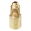 FJC, Inc. 6014 A/C Vacuum Connector R-134a Vacuum Pump Straight Adapter, 1/4-Inch Flare Female x 1/2-Inch ACME Male