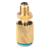 FJC, Inc. 6038 A/C Charging Adapter Kit R-134a Yellow Charging Hose Anti-Blowback Adapter, 1/2-Inch ACME Male x 1/2-Inch ACME