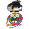 FJC, Inc. KIT6 A/C Vacuum Pump Automotive A/C Service Kit with 3.0 CFM Rotary Vane Vacuum Pump and R-134a Manifold Gauge Set