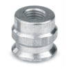 FJC, Inc. 2603 A/C Refrigerant Adapter A/C High Side Service Port Retrofit Adapter, Straight, 3/16 Flare to R-134a Conversion