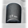 Grey Pneumatic 2117M Socket 1/2" Drive x 17mm 12-Point Size, 38mm Length, Impact Socket, Type II Shape