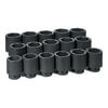 Grey Pneumatic 9016D Socket Set 16 Pc. 1" Drive Deep Fractional Set