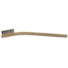 Brush Research 93AW Wire Brush Toothbrush-Style Scratch Brush, Stainless Steel Bristles, Wooden Handle, 7.25-Inch
