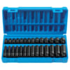Grey Pneumatic 9728M Socket Set 28 Pc. 1/4" Drive Standard and Deep Length Metric Master Set